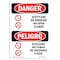 Signmission OSHA, Acetylene No Smoking No Open Flame Bilingual, 10in X 7in Rigid Plastic, 7" W, 10" L, Spanish OS-DS-P-710-VS-1016 - alternate 1